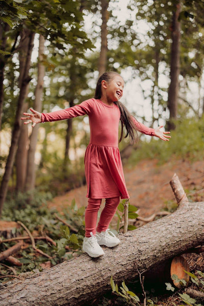 MERINO RIB DRESS | RASPBERRY Mekko Little Things in Life