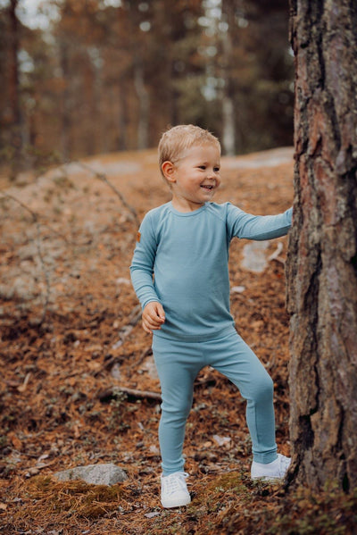 MERINO RIB LEGGINGS | CLOUDY SKY Housut Little Things in Life