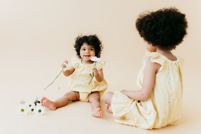 MINI SWEETNESS MUSLIN -ROMPER | MELLOW YELLOW Body Hello Sunshine!