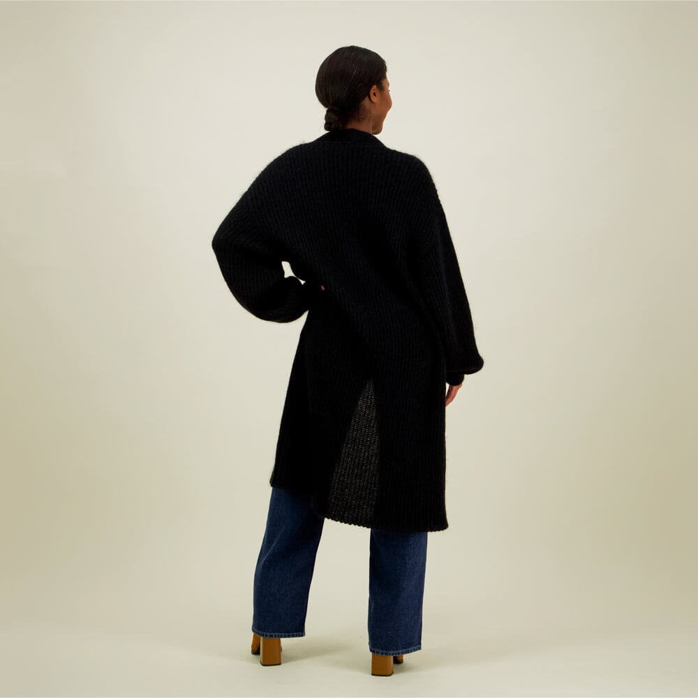 Mohair Long Cardigan -Neuletakki | Licorice Aikuisten neuletakki Can't Stop Dreaming