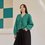 Mohair Short Cardigan -Neuletakki | Wasabi Aikuisten neuletakki Can't Stop Dreaming