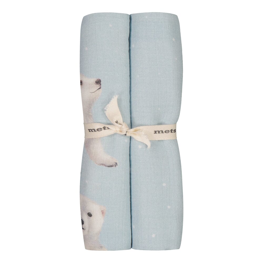Muslin Cloth Double Pack | Icy Blue Harso Under the Same Moon Home