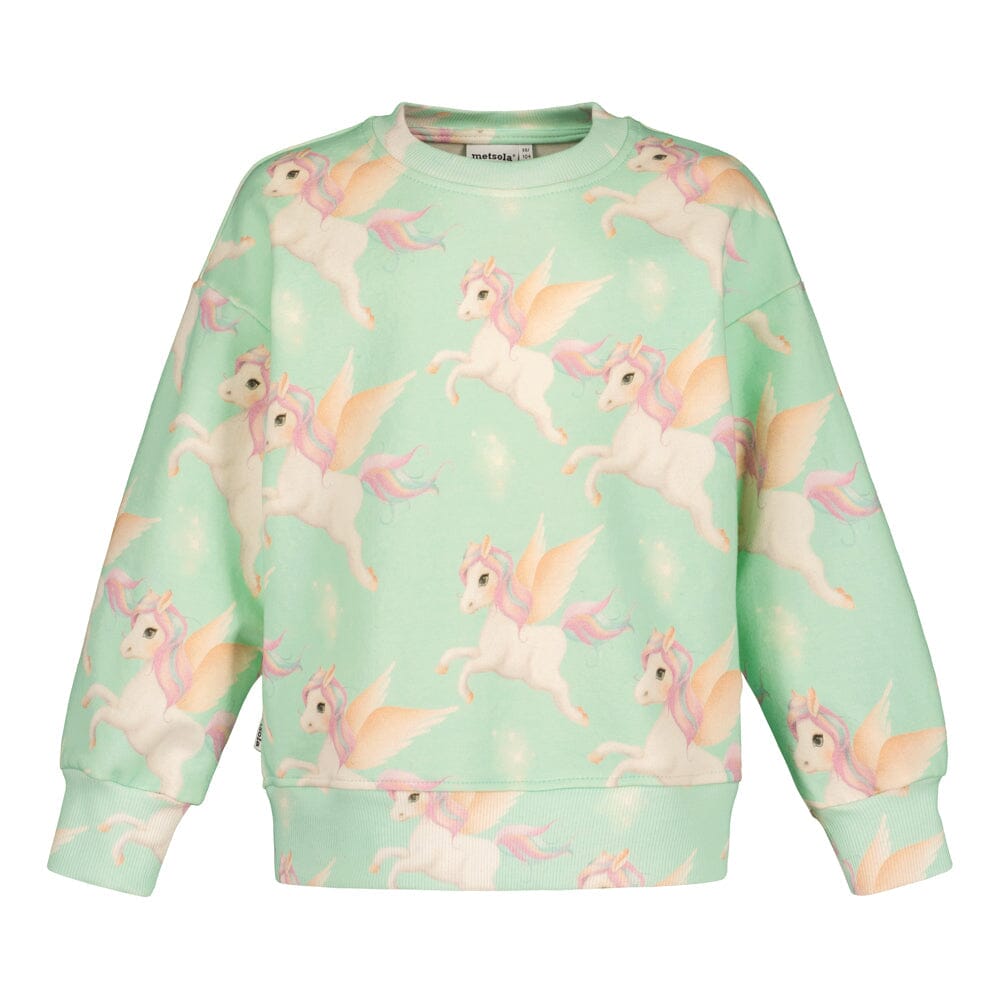 Pastel Pony Oversize Sweater -Collegepaita | Mintie Pitkähihainen paita Circus of My Life
