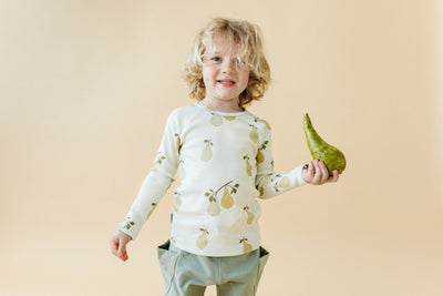 PEAR GARDEN RIB SHIRT LS, PALE GREEN Paita Hello Sunshine!