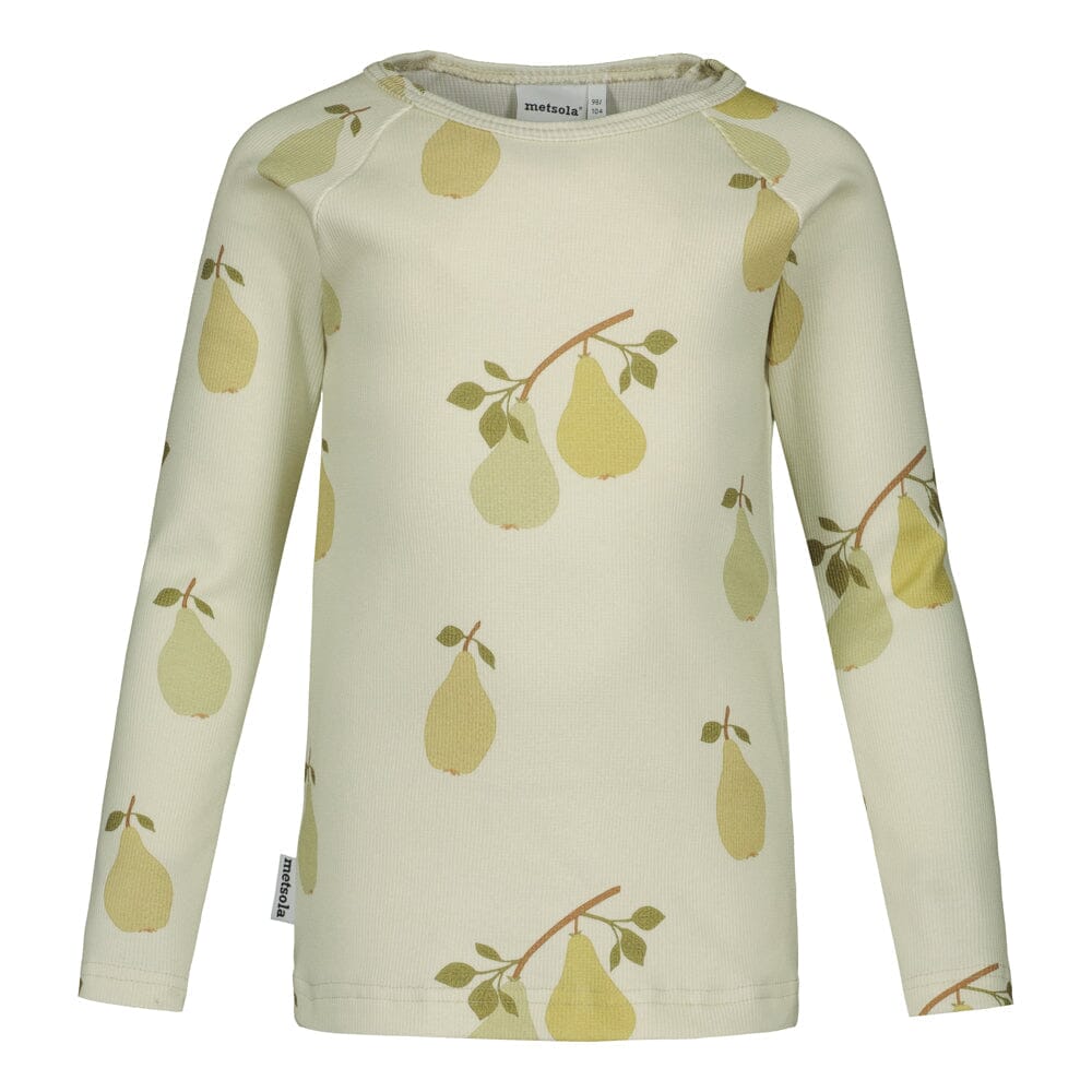 PEAR GARDEN RIB SHIRT LS, PALE GREEN Paita Hello Sunshine