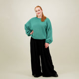 Pleated Wide Leg Pants -Housut | Licorice Aikuisten housut Can't Stop Dreaming
