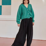 Pleated Wide Leg Pants -Housut | Licorice Aikuisten housut Can't Stop Dreaming