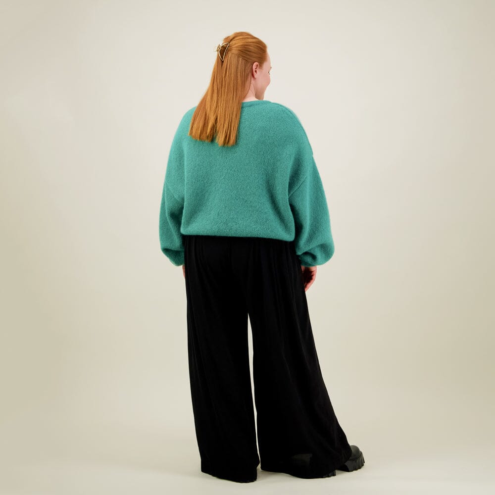 Pleated Wide Leg Pants -Housut | Licorice Aikuisten housut Can't Stop Dreaming