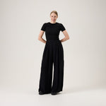 Pleated Wide Leg Pants -Housut | Licorice Aikuisten housut Oh, Oui!