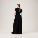 Pleated Wide Leg Pants -Housut | Licorice Aikuisten housut Oh, Oui!