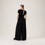 Pleated Wide Leg Pants -Housut | Licorice Aikuisten housut Oh, Oui!