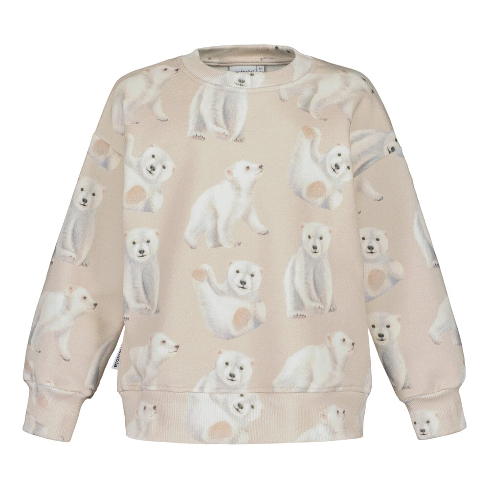 Polar Bears Oversize Sweater -Collegepaita | Sand Pitkähihainen paita Under the Same Moon