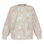 Polar Bears Oversize Sweater -Collegepaita | Sand Pitkähihainen paita Under the Same Moon