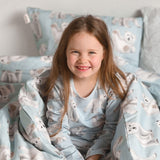 Polar Bears -Pussilakanasetti Adult | Icy Blue Pussilakana Under the Same Moon Home