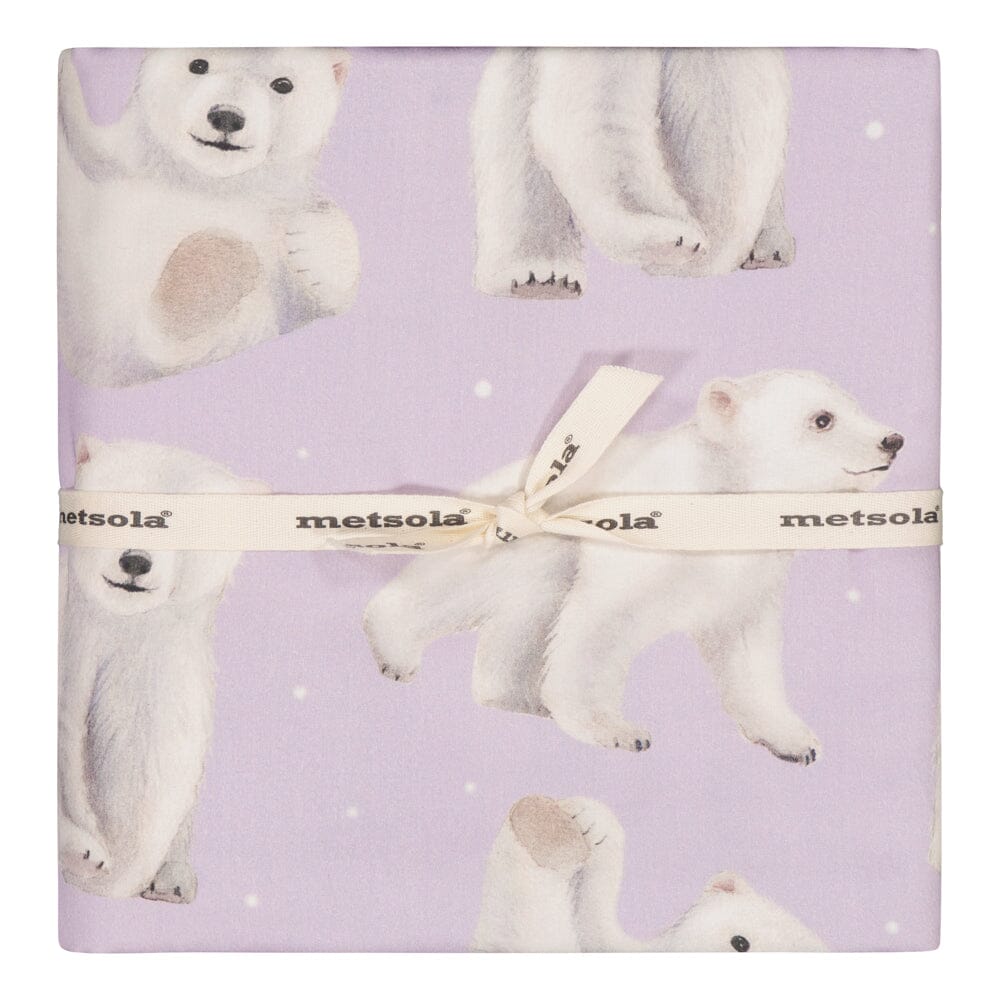 Polar Bears -Pussilakanasetti Adult | Icy Lilac Pussilakana Under the Same Moon Home