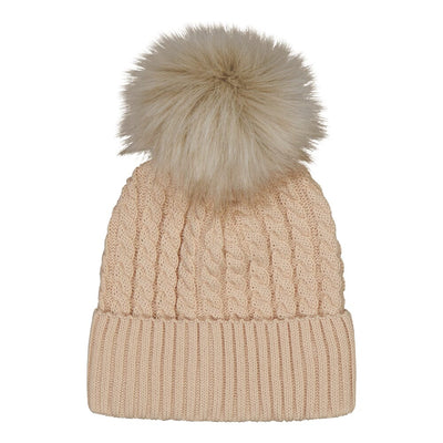 POM POM CABLE BEANIE -PUUVILLAPIPO | COOKIE Pipo Flying Moments