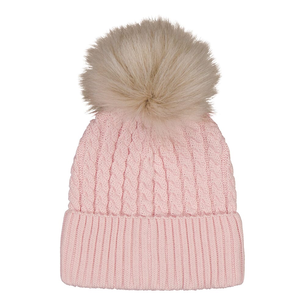 POM POM CABLE BEANIE -PUUVILLAPIPO | SEASHELL Pipo Flying Moments