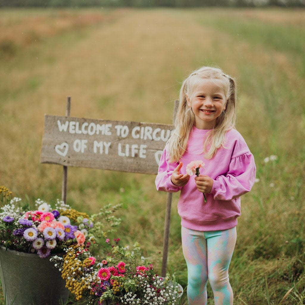 Puff Sleeve Sweater -Collegepaita | Candy Pitkähihainen paita Circus of My Life