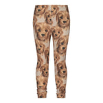 Puppy Leggings | Light Stormy Housut You Make Me Happy
