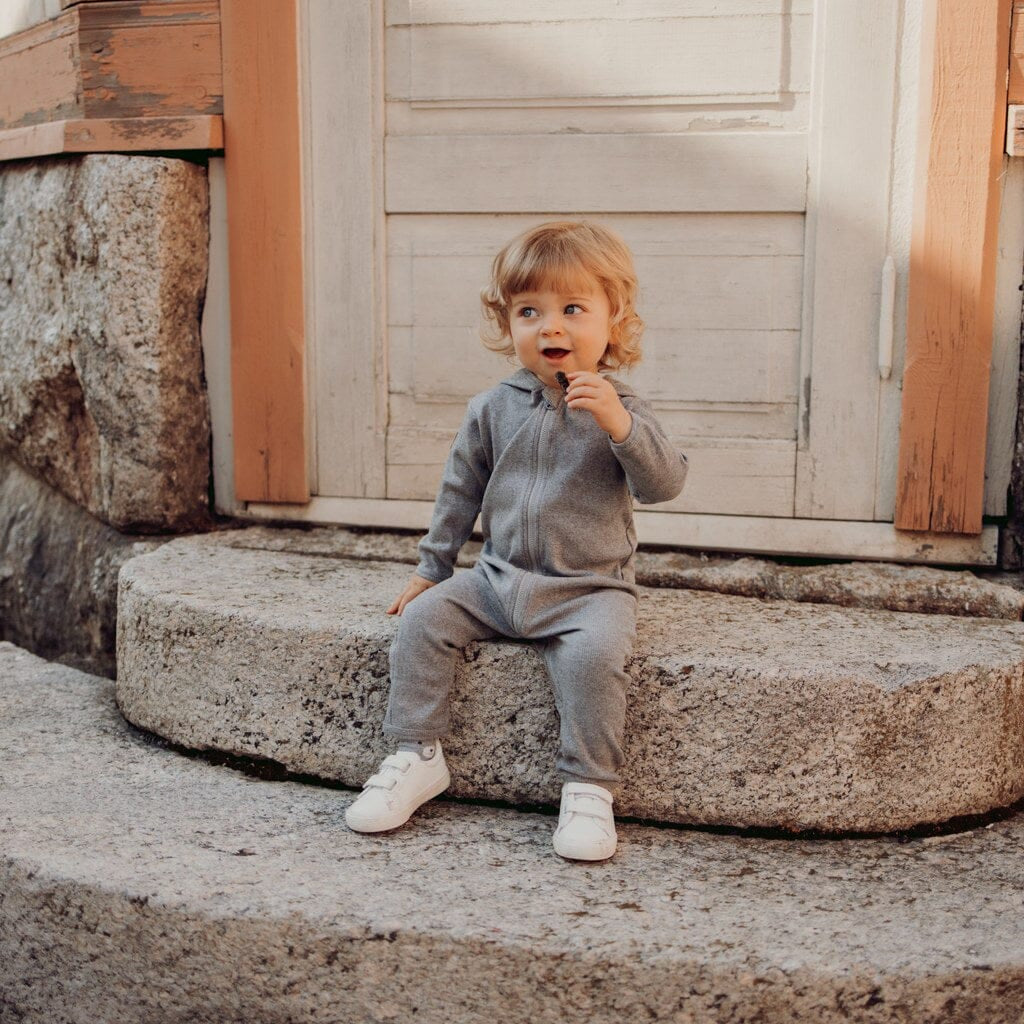 Rib Bear Playsuit -Haalari | Cloudy Haalari/Jumpsuit Urban Story