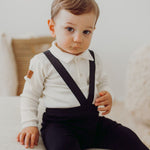 RIB BRACE PANTS -HENKSELIHOUSUT | BLACK Housut Metsola