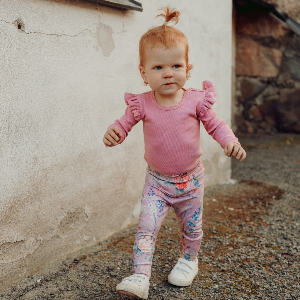 Rib Frilla Body Ls | Frosty Pink Body Winter Wonders