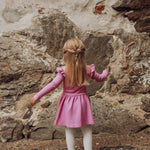 Rib Frilla Dress Ls | Frosty Pink Mekko Winter Wonders