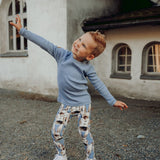 Rib Shirt Ls | Frosty Blue Pitkähihainen paita Winter Wonders