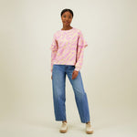 Sophy Frill Sweater -Collegepaita | Purple Aikuisten paita Can You Hear Me?