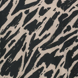 lähikuva kuosista jossa graafinen musta beige sophy-kuosi