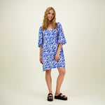 Sophy Volume Sleeve Tunic Dress -Mekko | Electric Aikuisten mekko C'est La Vie!
