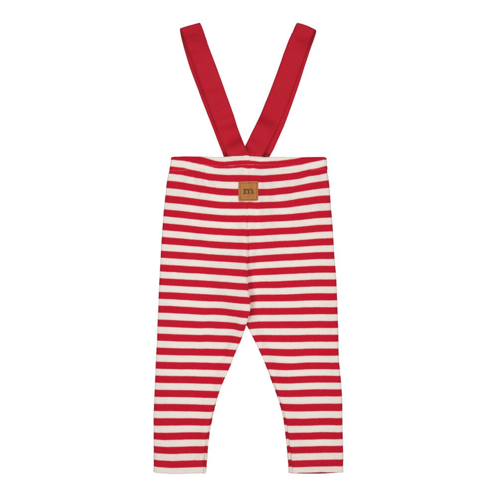 Striped Rib Brace Pants -Henkselihousut | Poppy/Vanilla Housut Under the Same Moon