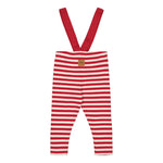 Striped Rib Brace Pants -Henkselihousut | Poppy/Vanilla Housut Under the Same Moon