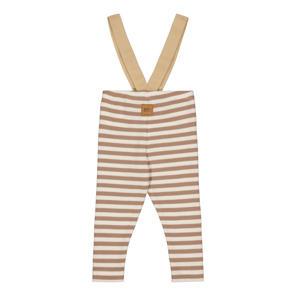 STRIPED RIB BRACE PANTS | MUDDY BOOTS/CREAMY Housut Made of Dreams