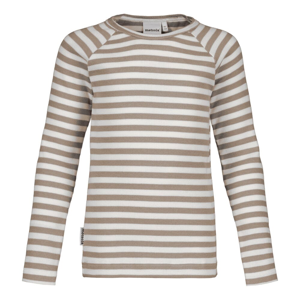 Striped Rib -Paita | Stormy / Vanilla Pitkähihainen paita Metsola