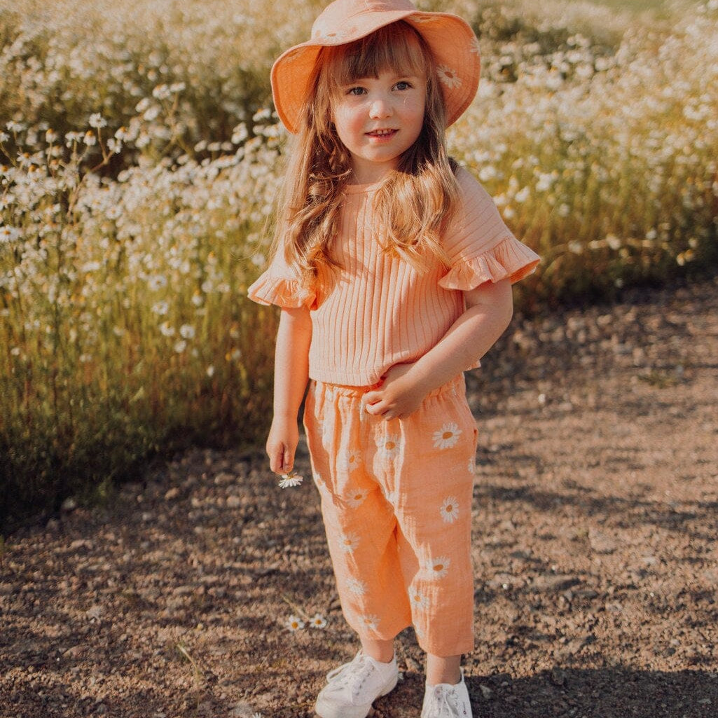 Sweet Daisy Muslin Culottes -Housut | Peachy Housut Dancing In The Sunshine