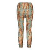 Teddy Bear Leggings | Spruce Green Housut You Make Me Happy