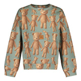 Teddy Bear Pocket Sweater | Spruce Green Pitkähihainen paita You Make Me Happy