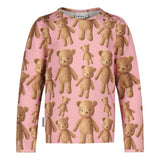Teddy Bear Shirt Ls | Warm Pink Pitkähihainen paita You Make Me Happy