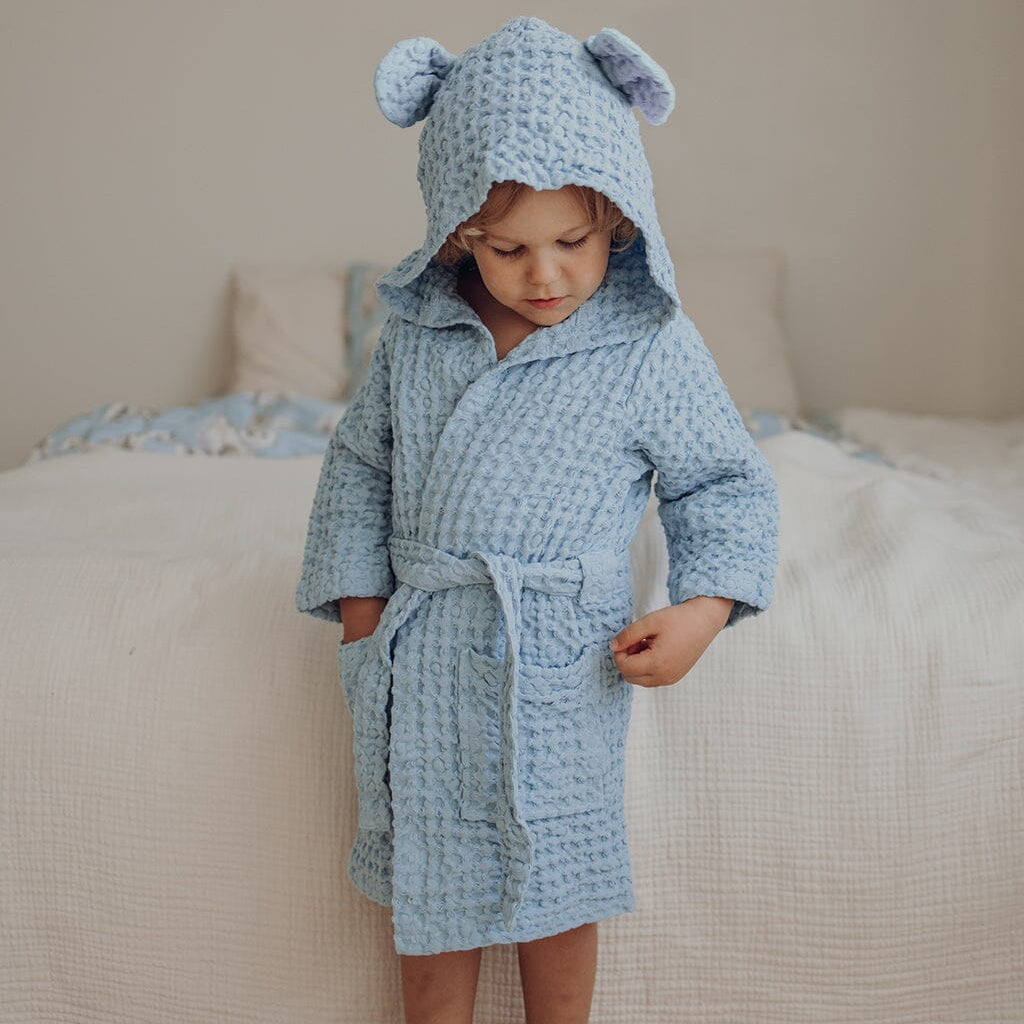 Teddy -Lasten Kylpytakki | Icy Blue Kylpytakki Under the Same Moon Home