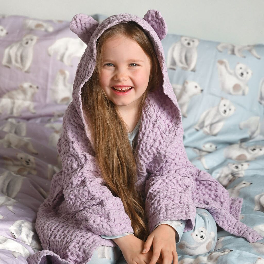 Teddy -Lasten Kylpytakki | Icy Lilac Kylpytakki Under the Same Moon Home