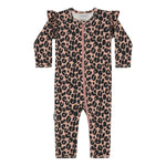 Tinies Rib Frilla Playsuit -Haalari | Dusty Rose Haalari / Jumpsuit You and Me