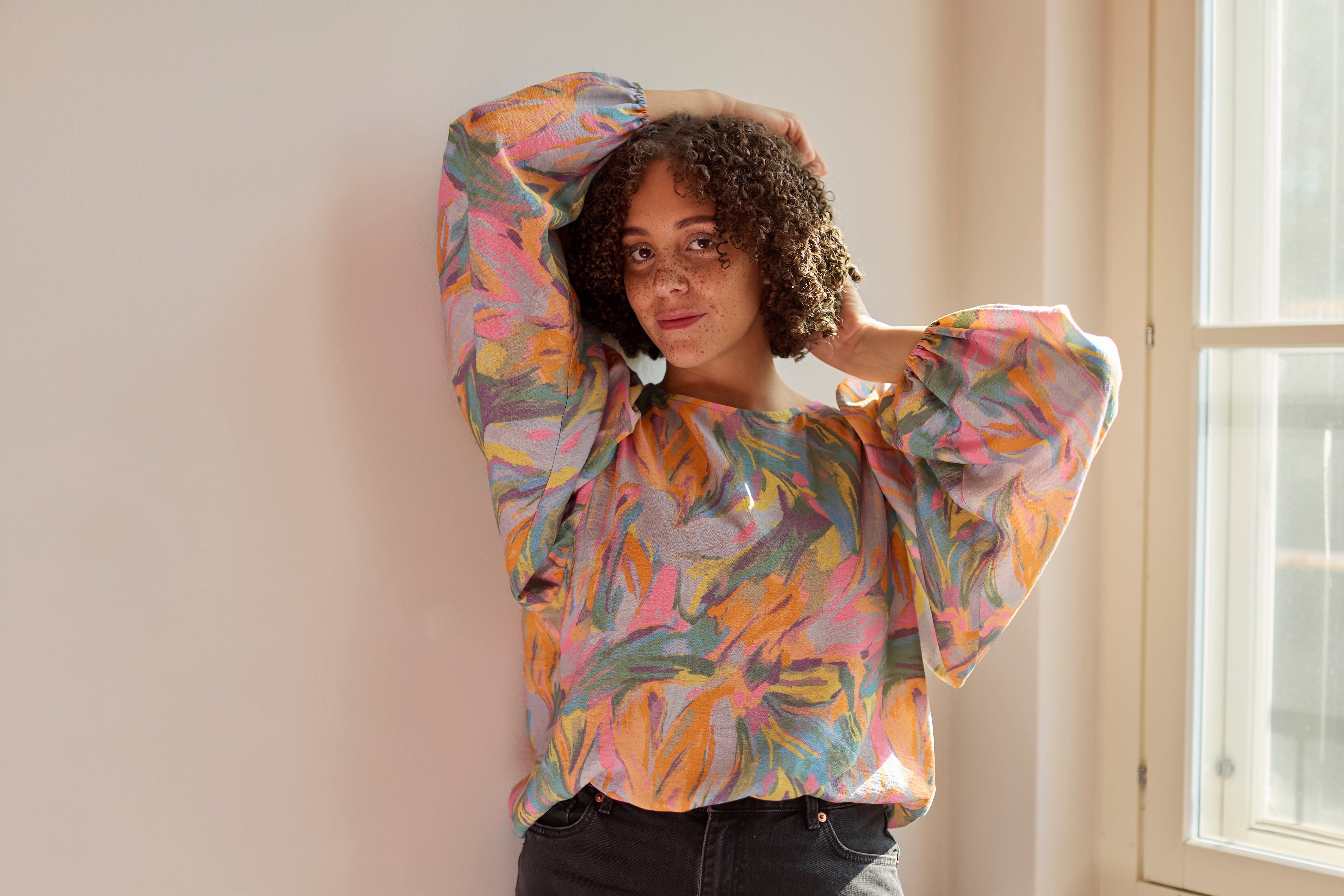 Utopy Volume Sleeve Blouse -Paita Aikuisten paita Can't Stop Dreaming