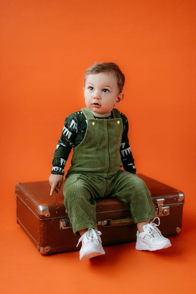 VELOUR OVERALLS | PISTACHIO Housut Happy Heroes