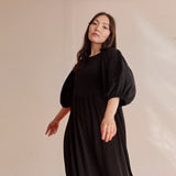 Volume Sleeve Midi Dress -Mekko | Licorice Aikuisten mekko Can't Stop Dreaming