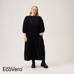 Volume Sleeve Midi Dress -Mekko | Licorice Aikuisten mekko Metsola