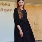 Volume Sleeve Midi Dress -Mekko | Licorice Aikuisten mekko Oh, Oui!