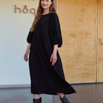 Volume Sleeve Midi Dress -Mekko | Licorice Aikuisten mekko Oh, Oui!
