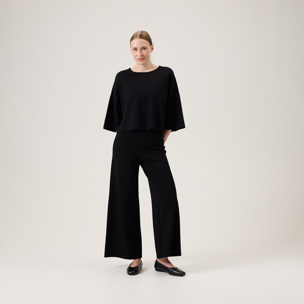 Wide Leg Trousers -Housut | Black Aikuisten housut Oh, Oui!