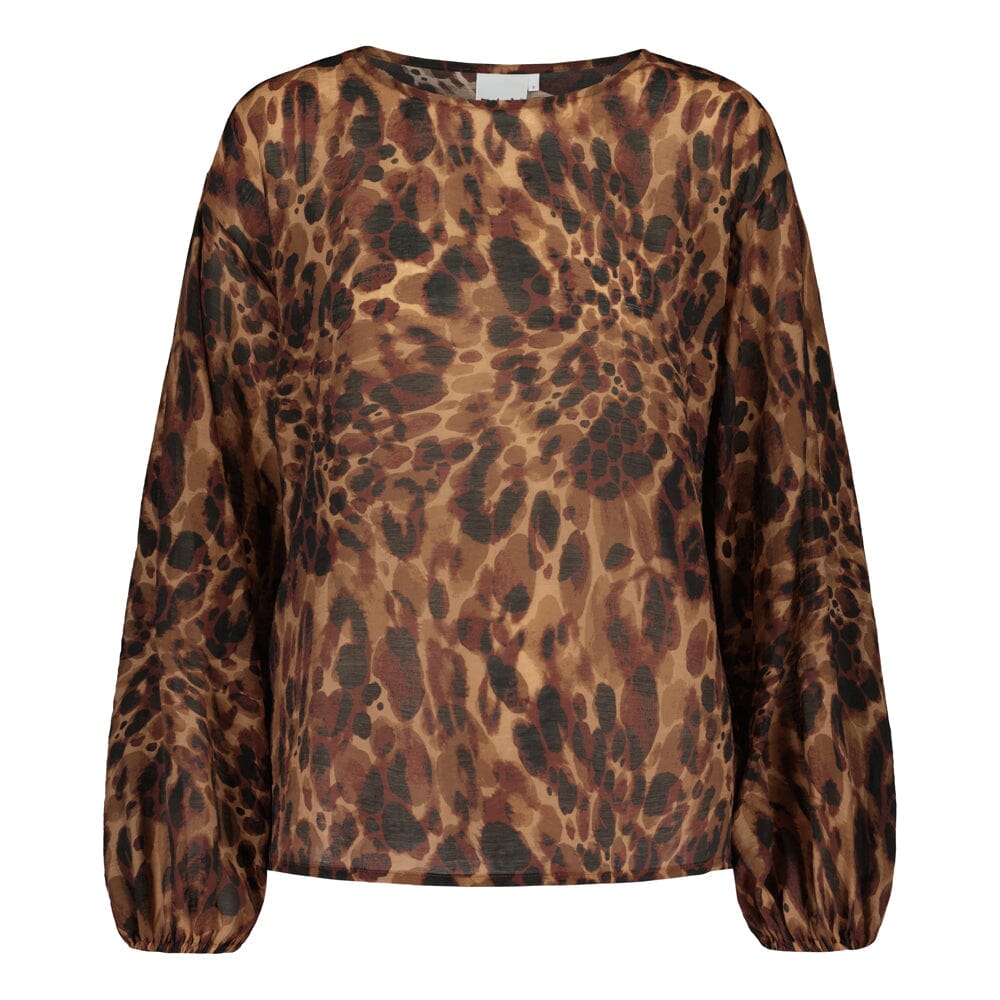 Wildie Volume Sleeve Blouse | Multicolour Aikuisten paita Oh, Oui!
